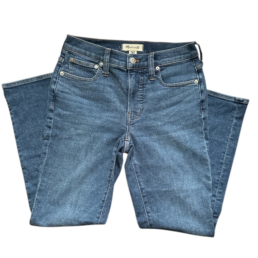 Madewell Vintage Jean Women's Straight Leg Classic Blue Sz 25 Mid- Rise - Picture 1 of 12